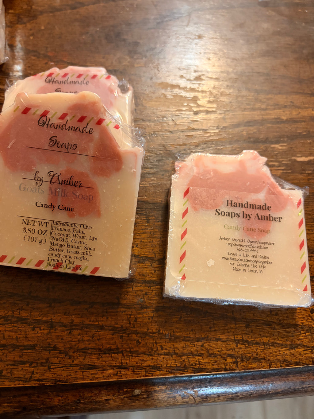 Candy Cane Goat Milk Soap