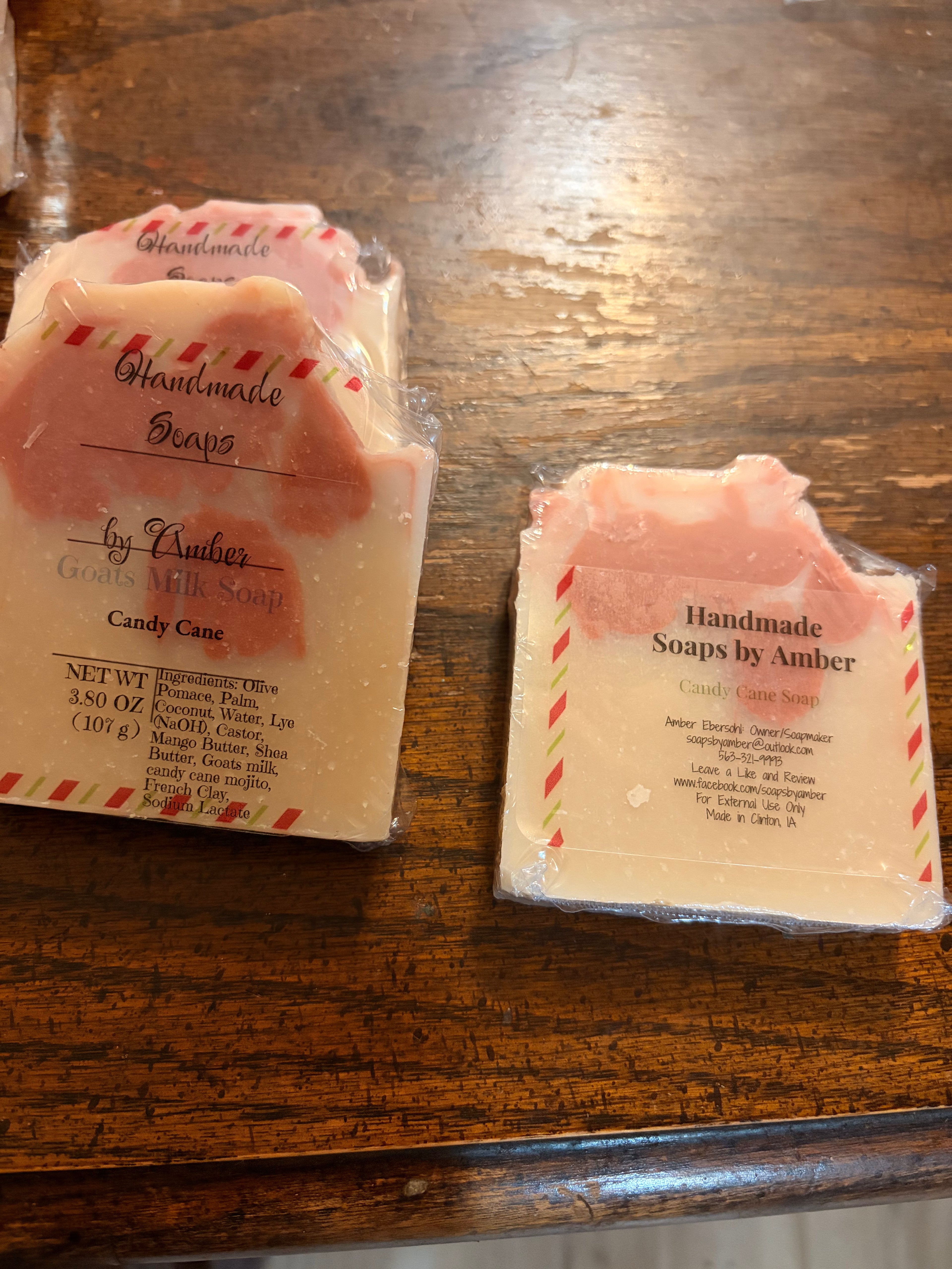 Candy Cane Goat Milk Soap